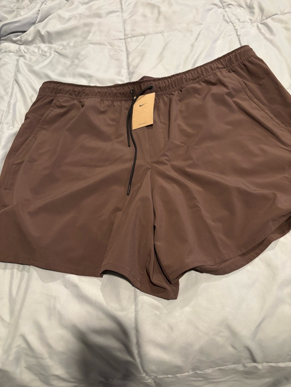 Nike Brown Training Shorts with Drawstring